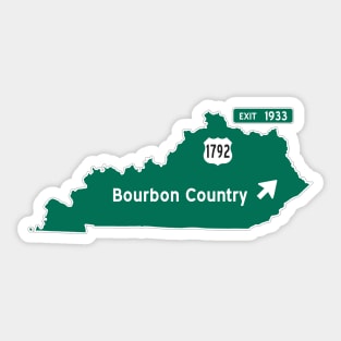 Bourbon Country Exit Sticker